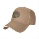 Black Baseball Cap With Detailed Fantasy Monster Art Print