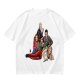 Olive Green T-Shirt with Buffy The Vampire Slayer Character Art Print