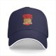 Black baseball cap with capybara eating ramen ramen club print