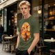 One Piece Portgas D. Ace Graphic Olive T-Shirt