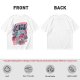 Olive t-shirt with retro hot juice devil graphic print