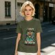 I Have The Paw-er Lion Graphic Olive T-Shirt