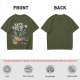 Kap'n Krunch Zombie Pirate Graphic Olive T-Shirt