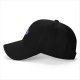 Black baseball cap with cartoon poop graphic and text print