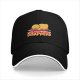 Black baseball cap with sleeping duck graphic and 'Until My Problems Disappear' text