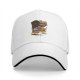 Black baseball cap with fantasy cat adventure graphic print