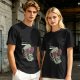 Olive T-Shirt With Party Skull Wearing Pink Shutter Shades
