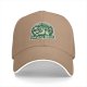 Black baseball cap with cosmic coffee alien girl graphic