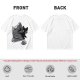 Olive Green T-Shirt With Black Cat Peeking From Knight Helmet Art