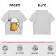 Olive Green T-Shirt With Funny Sheep Beer Mug Graphic
