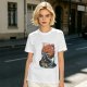 Olive T-Shirt with Japanese Dragon and Sun Graphic Print