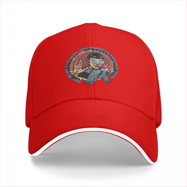 Black baseball cap with Star Trek Spock graphic and 'Live Long and Prosper' text
