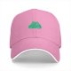 Black Baseball Cap With Cute Green Frog Graphic