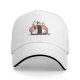 Black Baseball Cap With Snoopy Shrimp Sushi Graphic