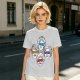 Olive T-Shirt With Golden Girls Ninja Turtle Masks Graphic