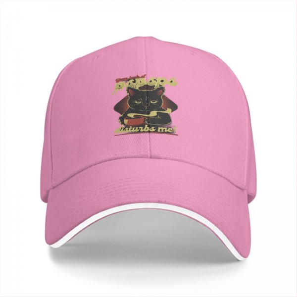 Black Cat Coffee Cap - Don't Talk About My Pops Disturbs Me Design