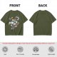 Olive T-Shirt With Studio Ghibli Character Balloon Print