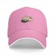 Black Baseball Cap With Playful Opossum Graphic Design