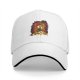 Black Baseball Cap With Mushroom Cloud Explosion Graphic Print