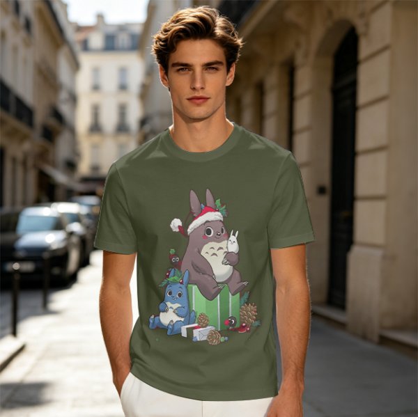 Christmas Totoro and Friends Graphic Tee