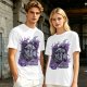 Olive Graphic T-Shirt with Black Mage Records Wizard Artwork