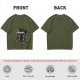 Olive T-Shirt With Skeletons Holding A Beer Pitcher Graphic