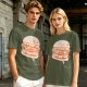 Olive T-Shirt With Cute Cartoon Hamburger Print
