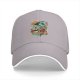 Black Baseball Cap With Retro Crow Coffee Machine Graphic