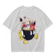 Olive T-shirt with Bomberman Character Eating Ramen Print