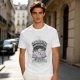 Olive t-shirt with exhausted unicorn hippo graphic and funny text