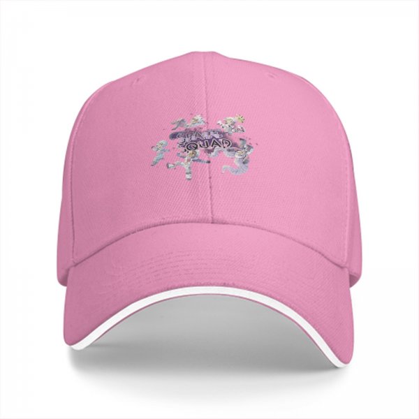 Black Baseball Cap With Space Squad Astronaut Graphic Design