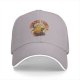 Black baseball cap with retro summer power corn graphic print