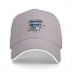 Black baseball cap with retro 90s media graphic print