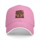Black Baseball Cap with Fiery Warrior Graphic Print