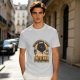 Olive green t-shirt with scientifically proven cats are better than you cat scientist print