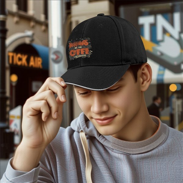 Mornings Are For Coffee And Contemplation Baseball Cap