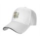 Black Baseball Cap with Anime Pirate Ship Graphic Print
