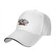 Black Baseball Cap with Cartoon Characters and CLUB Print