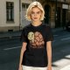 Olive Green T-Shirt With Cute Cartoon Turtle Graphic