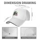 Black Baseball Cap With Whimsical Colorful Artwork Print