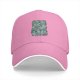 Black Baseball Cap With Blue Whimsical Character Print