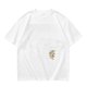 Olive Green Oversized T-Shirt With Stacked Teacup Graphic