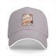 Black Baseball Cap With Retro Adulthood Guide Print