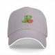 Black baseball cap with cute Tea Rex dinosaur graphic