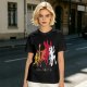 Olive Graphic T-Shirt with King Evolution Character Silhouettes