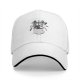 Black baseball cap with Trash Club graphic featuring cartoon mouse in trash can
