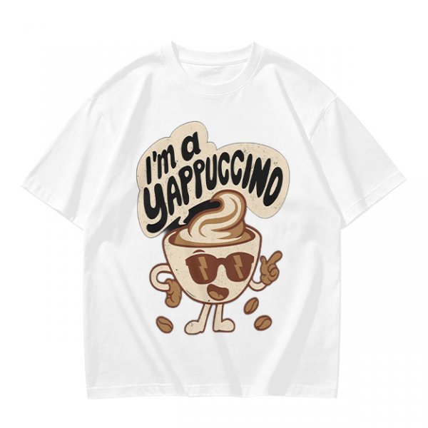 I'm a Yappuccino Coffee Cup Character Graphic T-Shirt