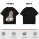 Olive T-Shirt With Cute Totoro And Soot Sprite Anime Print