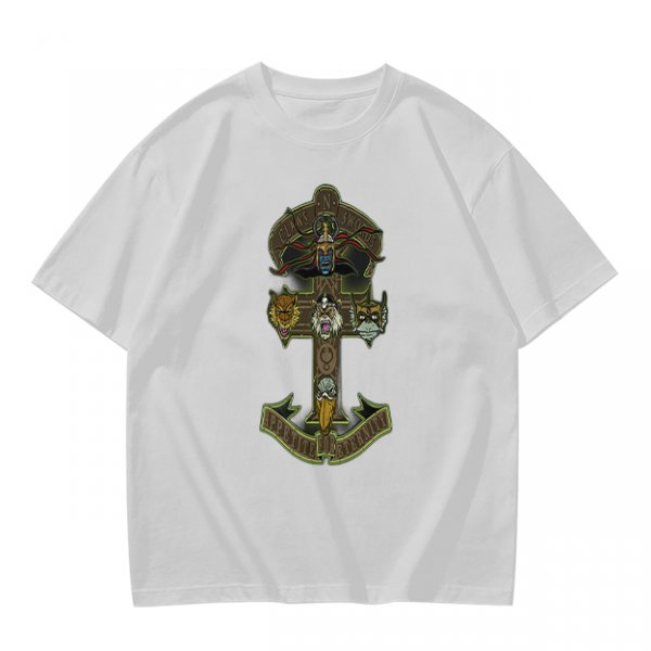 Olive Graphic T-Shirt With Anchor And Animal Head Emblem Print