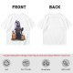 Olive Halloween T-Shirt with Black Cat Witch and Pumpkins